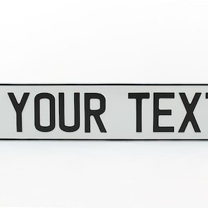 France F Euro European License Plate Custom Number Plate Embossed Customizable Alu Made in Germany