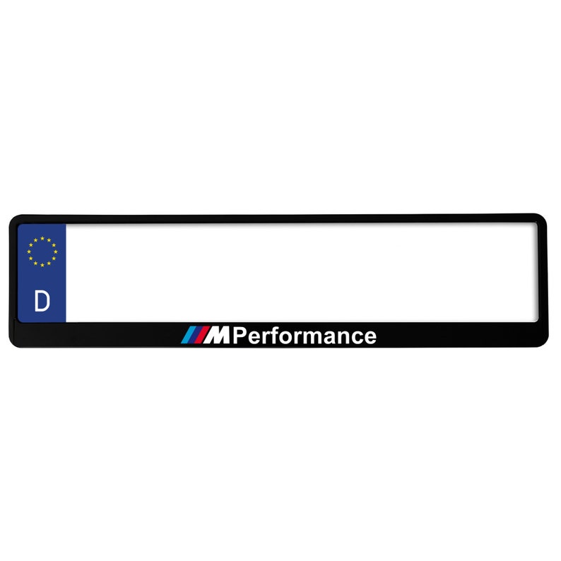 BMW M Power Performance Plastic Frame for Euro License Plate