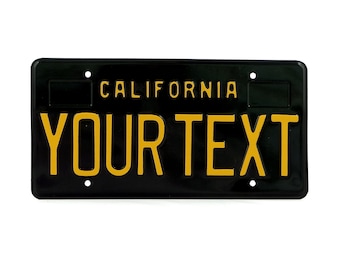 California Retro Vintage US USA License Plate Custom Embossed Alu Made in Germany Express Shipping + Boxes for dates