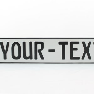 Bosnia and Herzegovina BIH Euro European License Plate Custom Number Plate Embossed Customizable Alu Made in Germany