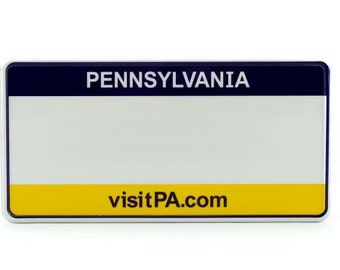 Pennsylvania US USA License Plate Custom Number Plate Embossed Customizable Alu Made in Germany Express Shipping