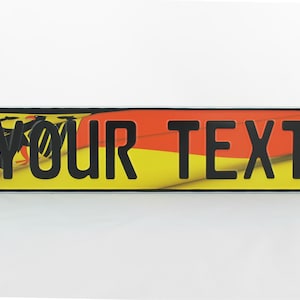D Germany German Flag Eagle Euro European License Plate Custom Number Plate Embossed Customizable Alu Made in Germany