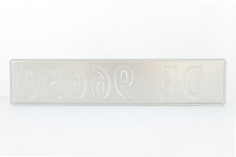 Norway N Euro European License Plate Custom Number Plate Etsy