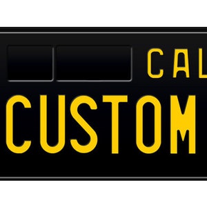 CA California Motor Motorcycle License Plate Custom Number Plate Embossed Alu Made in Germany Express Shipping