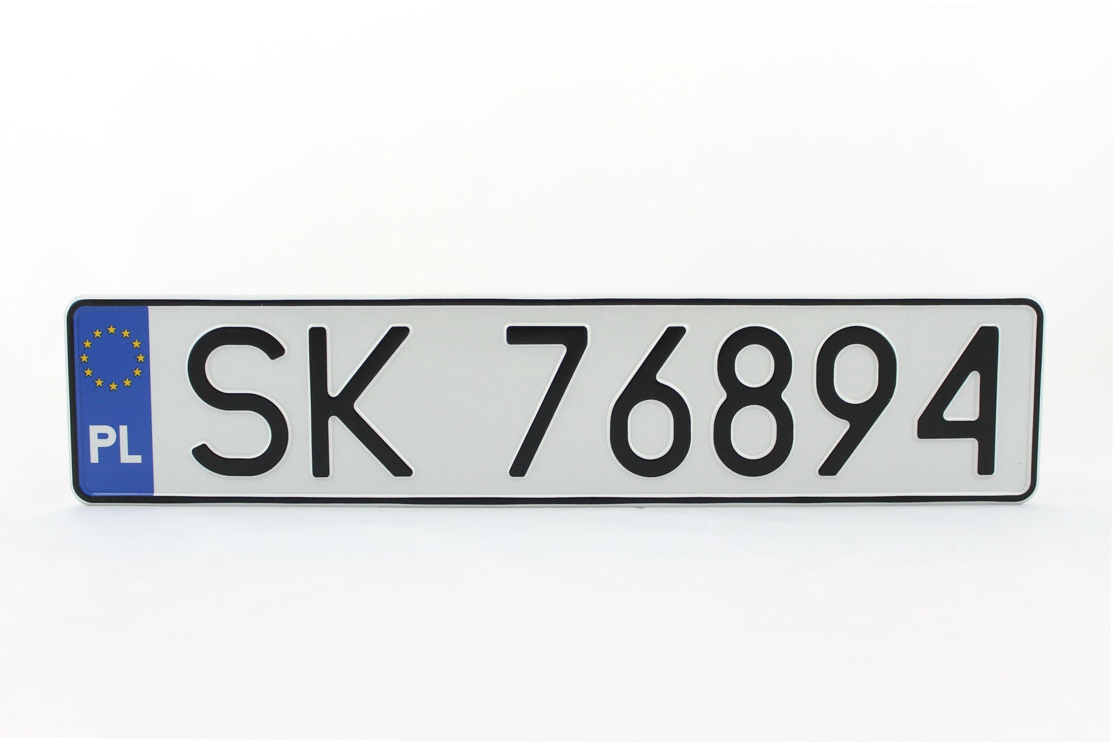 Poland PL Euro European License Plate Custom Number Plate Etsy