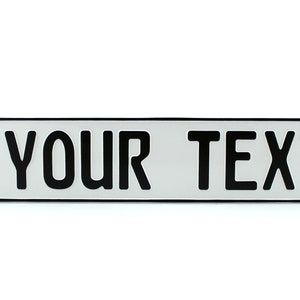 CAL California US USA Euro European License Plate Custom Number Plate Embossed Customizable Alu Made in Germany