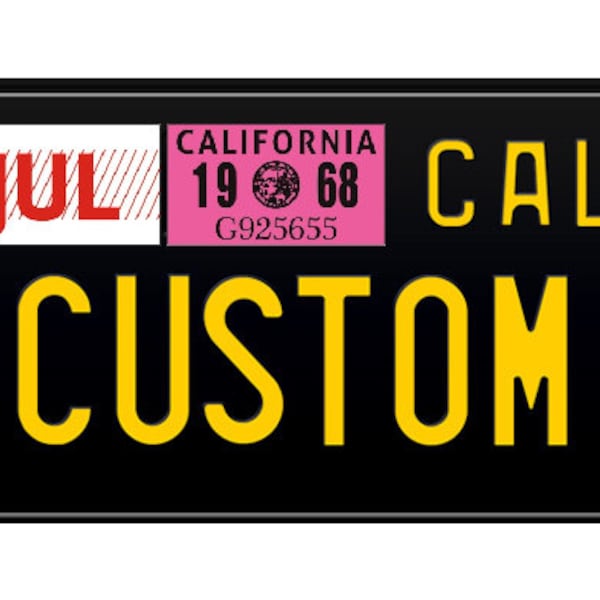 California License Plate Decal Etsy
