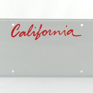 California State US USA License Plate Custom Number Plate Embossed Customizable Alu Made in Germany Express Shipping