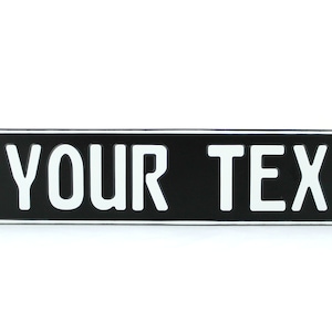 CAL California US USA Euro European License Plate Custom Number Plate Embossed Customizable Alu Made in Germany