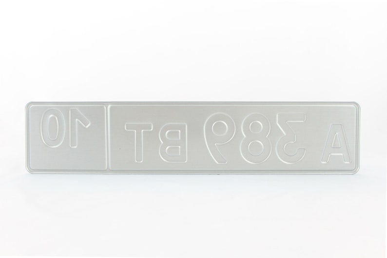 Russia Rus Euro European License Plate Custom Number Plate Etsy