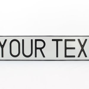 Poland PL Euro European License Plate Custom Number Plate Embossed Customizable Alu Made in Germany
