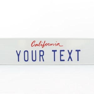 California CA US USA Euro European License Plate Custom Number Plate Embossed Customizable Alu Made in Germany