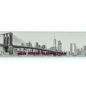 NY New York Manhattan US USA Euro European License Plate Custom Number Plate Embossed Customizable Alu Made in Germany