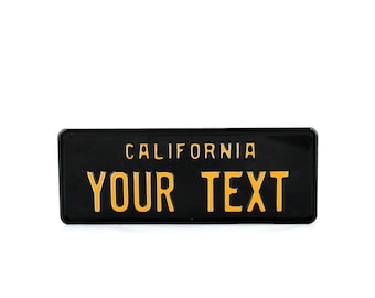 CA California 11x30cm US Euro Kid and Car Show Custom License Plate Embossed Customizable Alu Made in Germany