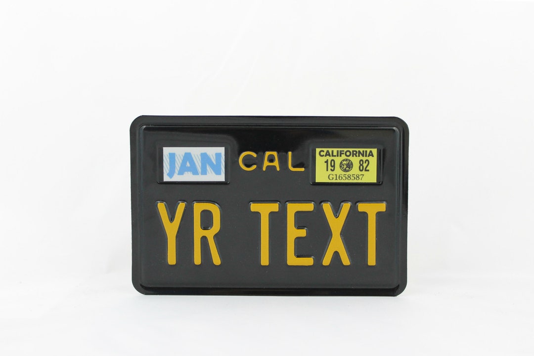 CA California Motor Motorcycle License Plate Custom Number Plate