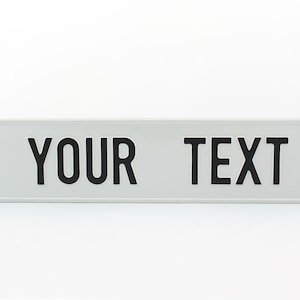 Spain E Euro European License Plate Custom Number Plate Embossed Customizable Alu Made in Germany