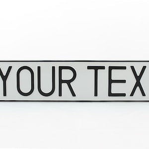 Poland PL Euro European License Plate Custom Number Plate Embossed Customizable Alu Made in Germany