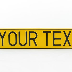 Poland PL Euro European License Plate Custom Number Plate Embossed Customizable Alu Made in Germany