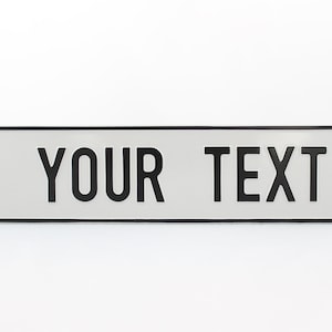 Estonia EST Euro European License Plate Custom Number Plate Embossed Customizable Alu Made in Germany