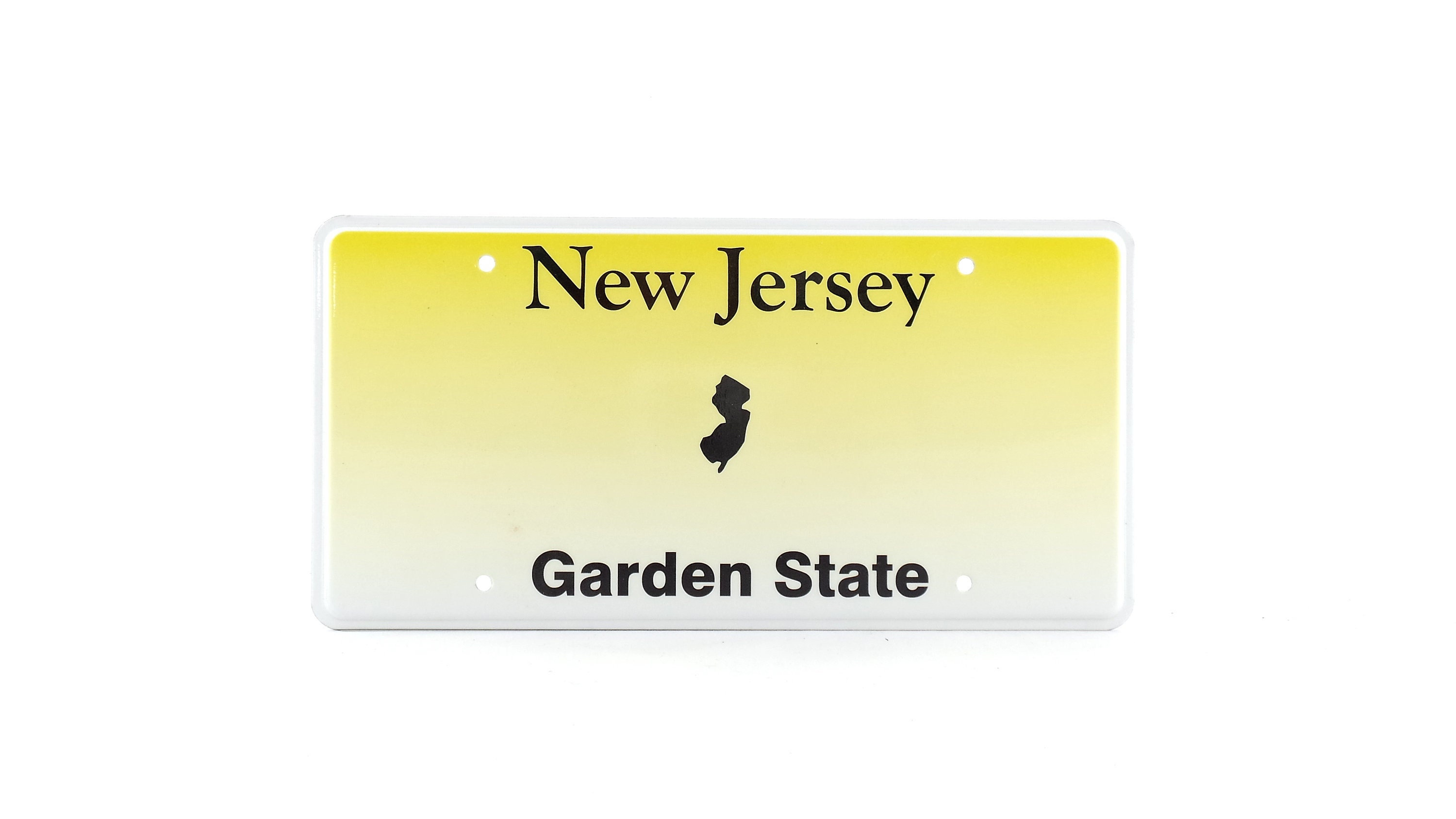 New Jersey State US USA License Plate Custom Number Plate Embossed Customizable Alu Made in Germany Express Shipping