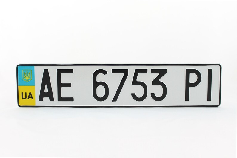LUkraine UA Euro européen plaque dimmatriculation Etsy