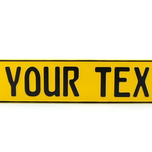 CAL California US USA Euro European License Plate Custom Number Plate Embossed Customizable Alu Made in Germany