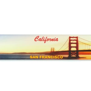 CA California San Francisco US USA Euro European License Plate Custom Number Plate Embossed Customizable Alu Made in Germany