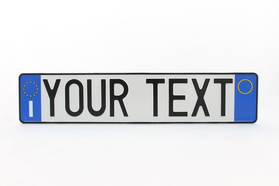 Targa Italiana Personalizzata - Replica Con Testo A Scelta, Effetto Catarifrangente - Foto 8