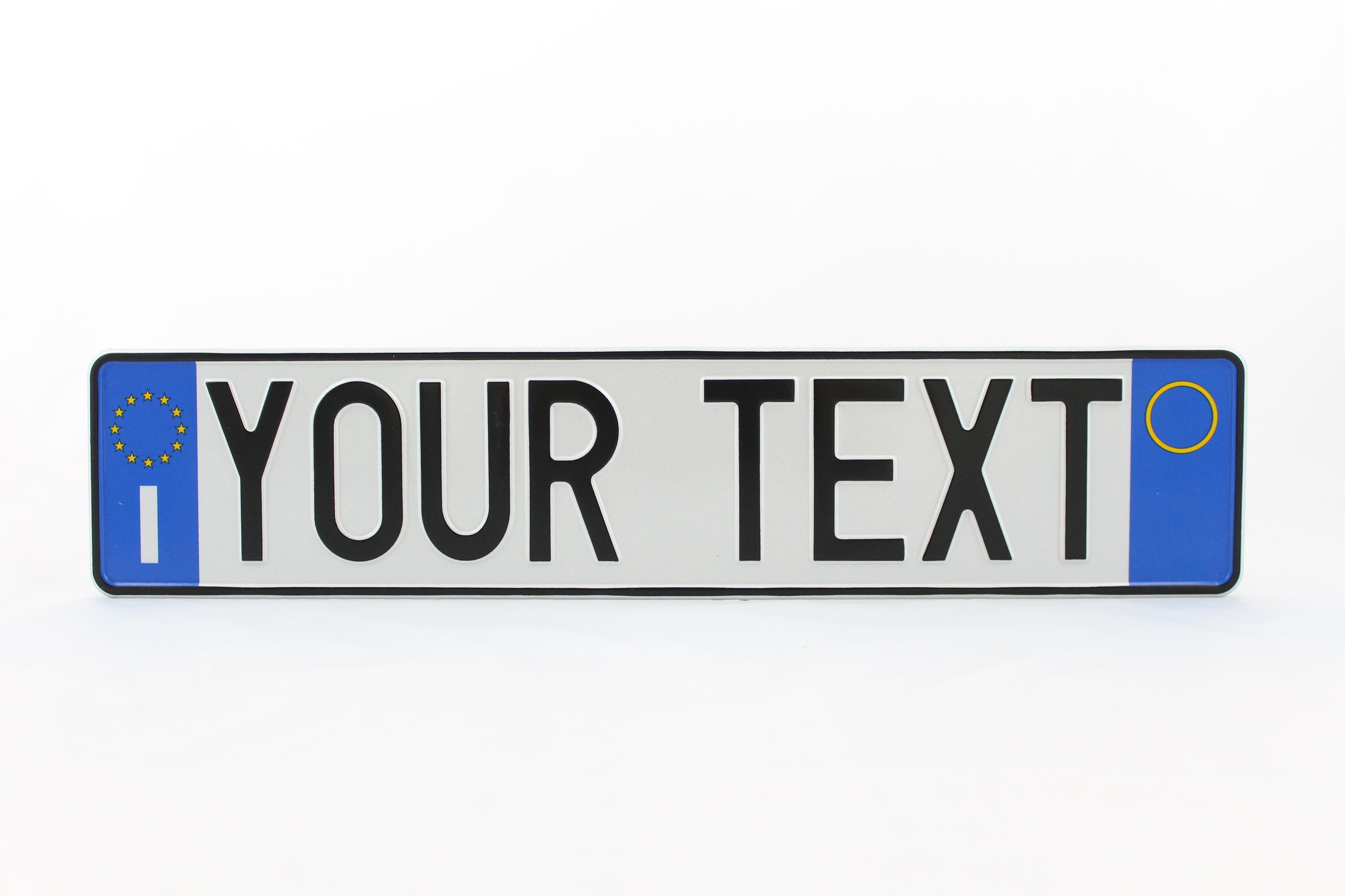 Italy I Euro European License Plate Custom Number Plate Etsy