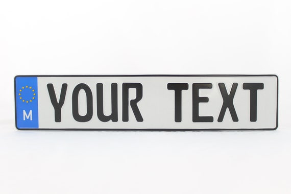 Euro license plate discount