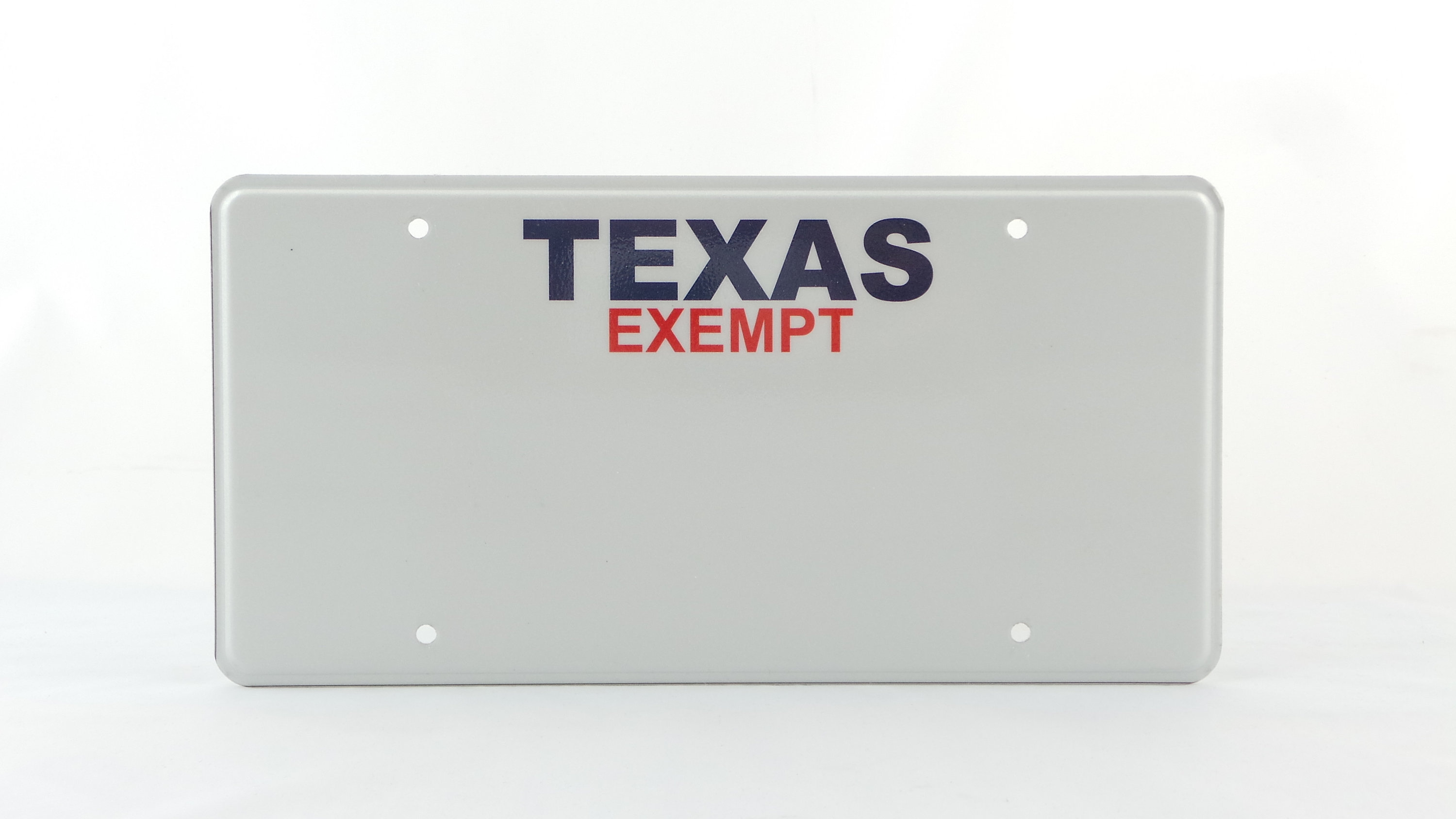 Texas Exempt State US USA License Plate Custom Number Plate Etsy