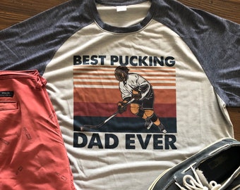 Retro Hockey Player Youth T-Shirt Kids Hockey Shirt