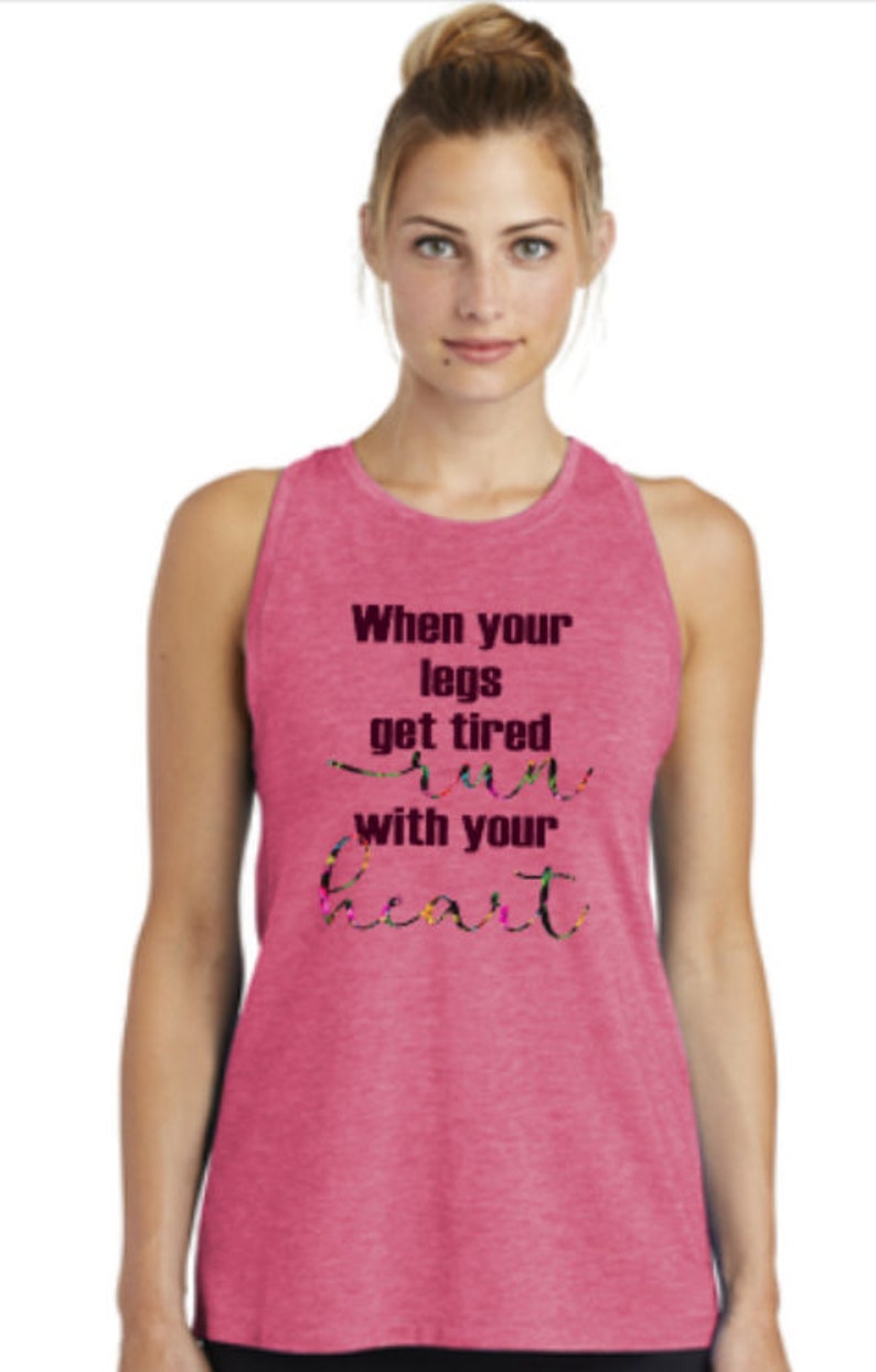 When Your Legs Get Tired Run With Your Heart/sporttek Etsy