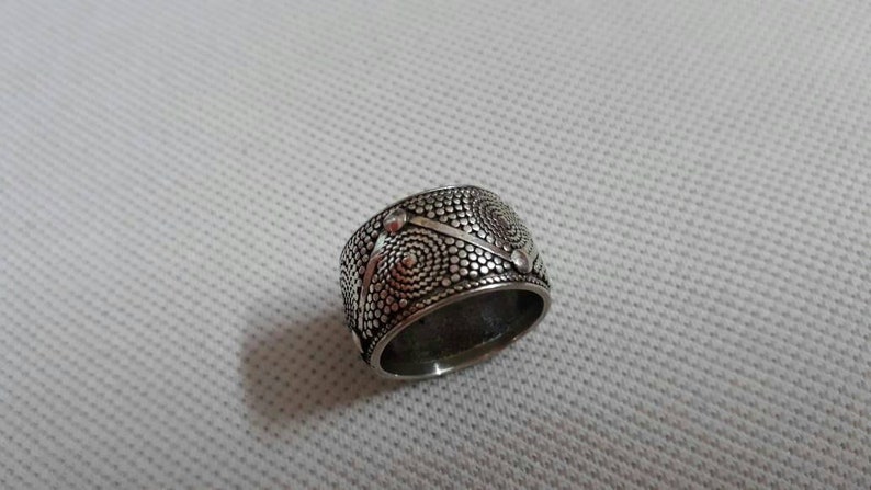 US Size Ring Gift Ring Spiral Design Ring Handmade Ring 92.5 Sterling Silver Ring Rajasthan Tribal Ring Banjara Ring Artisan Ring 6 No