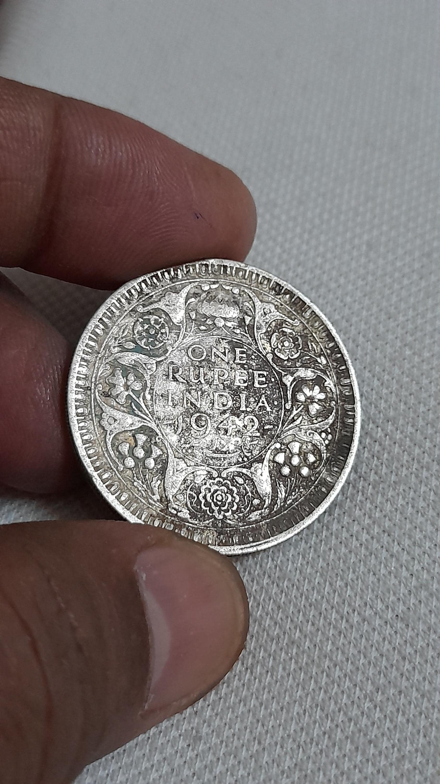 1942年製 ジョージ6世 シルバー1ルピーコイン - イギリス領インドコレクターズアイテム - Etsy 日本