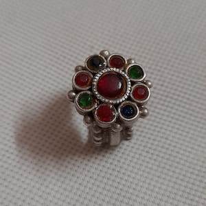 Vintage 2000s Ring Handmade Ring High Grade Old Silver Ring Rajasthan Tribal Ring Banjara Ring Pre-Owned Ring Rare Real Old US 6 No. Ring