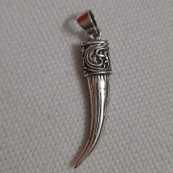 Handmade Pendant 92.5 Sterling Silver Pendant Mini Swords Pendant Rajasthan Tribal Pendant Banjara Pendant Artisan Pendant Warrior Pendant