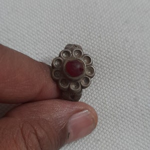 Vintage 1990s Ring Handmade Ring High Grade Old Silver Ring Rajasthan Tribal Ring Banjara Ring Pre- Owned Ring Artisan Rare Real Old Ring