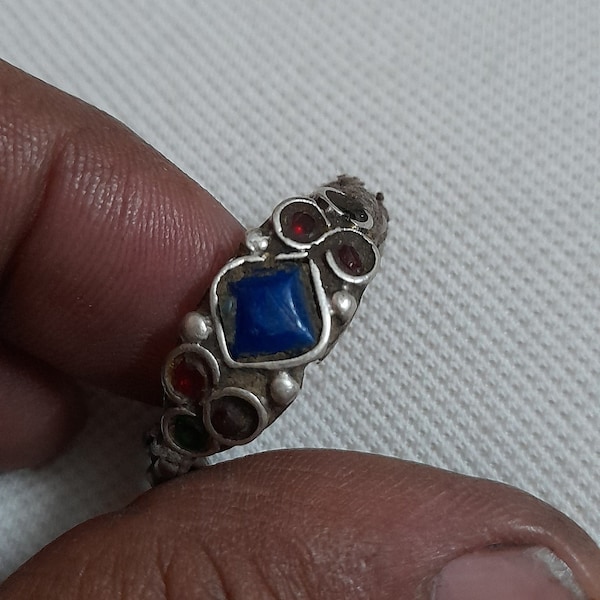 Vintage 2000s Ring Handmade Ring High Grade old Silver Ring Rajasthan Tribal Ring Rare Real Old Ring Banjara Ring US Size 8 No. Artisan Ring