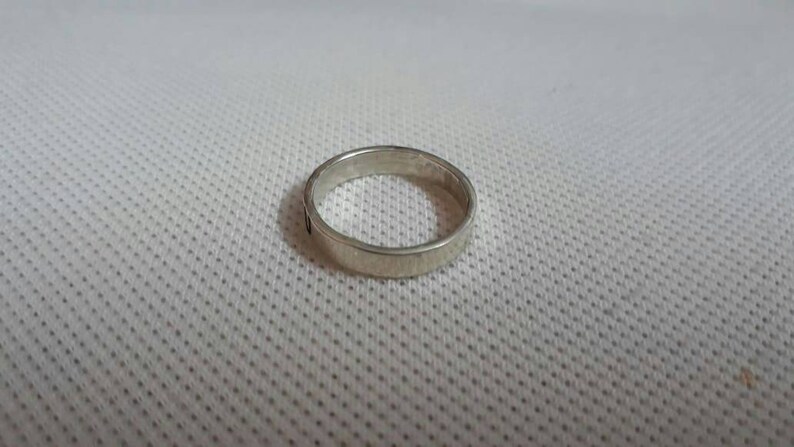 Handmade Ring 92.5 Sterling Silver Ring 5 14 US Size Ring I LOVE YOU Ring Valentine Gift Ring Engagement Ring Love Symbole Artisan Ring