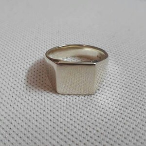 Handmade Ring 92.5 Sterling Silver Ring Plain Ring 8 3/4 No.US Size Ring Gift Ring Gents Wedding Ring Ceremony Ring Engagement Ring