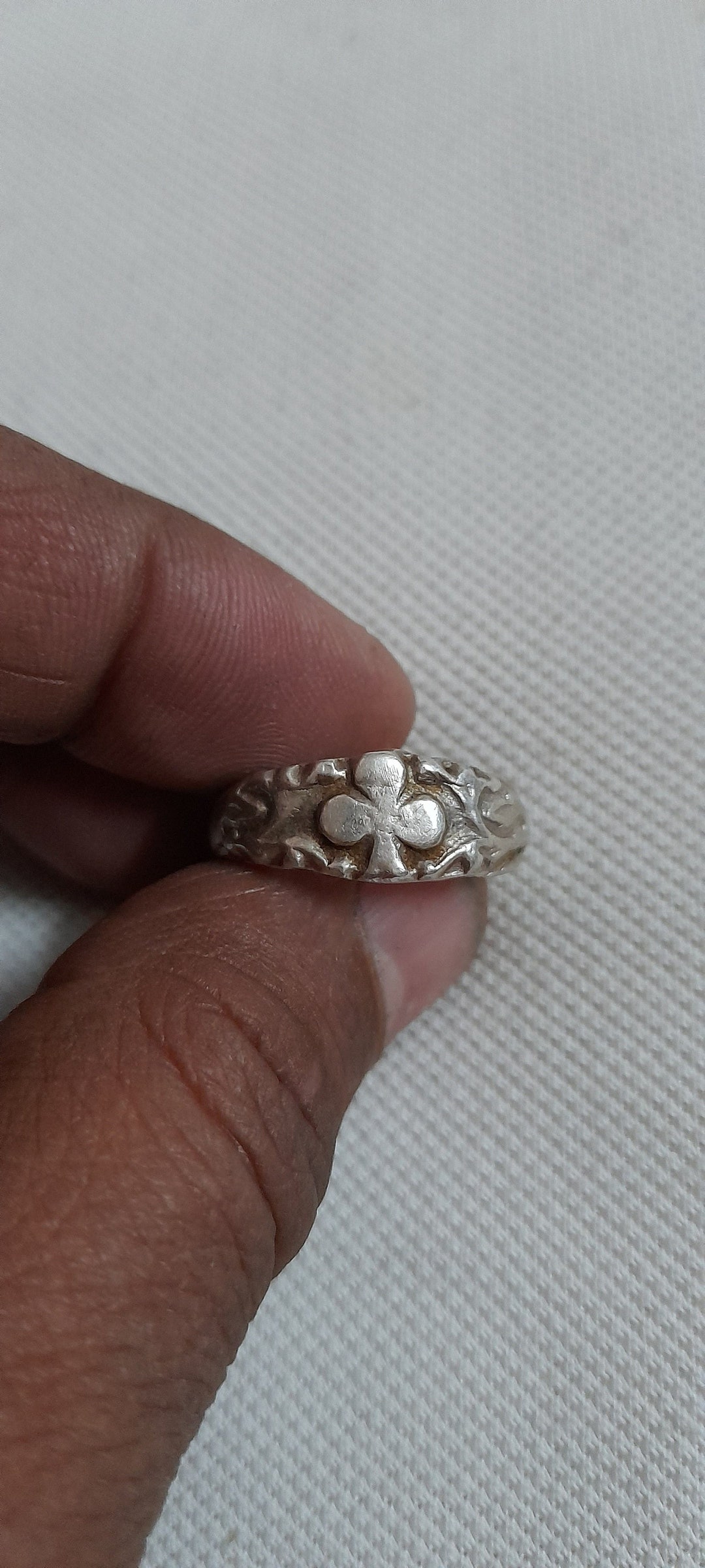 Vintage 2000s Ring Handmade Ring High Grade Old Solid Silver Ring ...