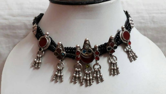 Vintage 1970s Real Old Necklace Handmade Necklace