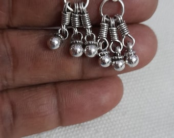 Handmade Earrings 925 Sterling Silver Earrings Ghungroo Earrings Rajasthan  Faishon Girls Jewelery Tribal Banjara Designed Earrings