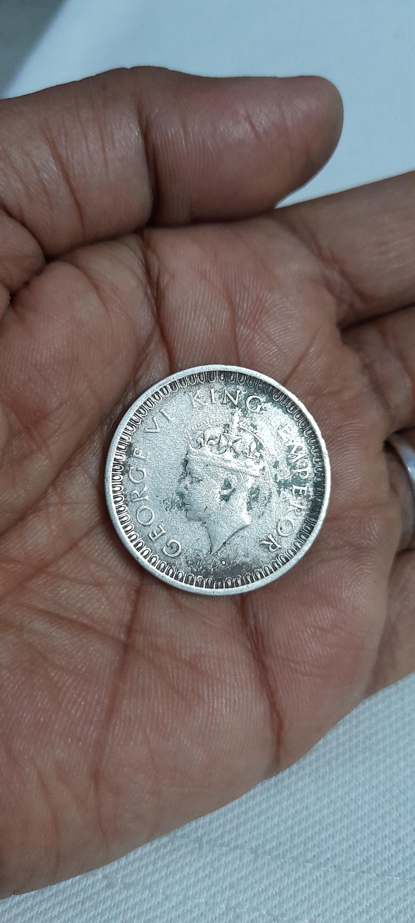 1942年製 ジョージ6世 シルバー1ルピーコイン - イギリス領インド
