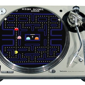 Slipmat Slip Mat Scratch Pad Filz für jede 12" oder 7" LP DJ Vinyl Turntable Plattenspieler Custom Graphical * Pacman