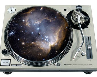 Slipmat Slip Mat Scratch Pad Felt for any 12" or 7" LP DJ Vinyl Turntable Record Player Custom Graphical *Star Cluster 1