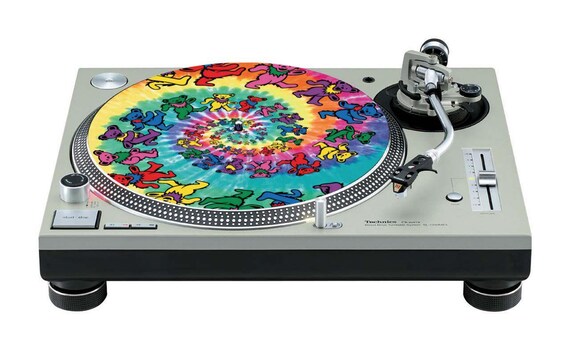 Hippy Bears Slipmat Slip Mat Scratch Pad Felt for any 12 LP DJ Vinyl Turntable Record Player Custom Graphical