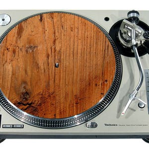 Slipmat Slip Mat Scratch Pad Felt for any 12" or 7" LP DJ Vinyl Turntable Record Player Custom Graphical *Wood Texture 2