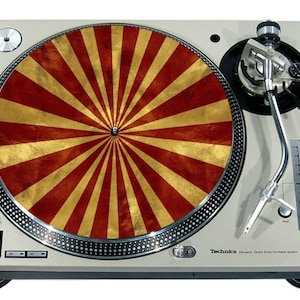 Slipmat Slip Mat Scratch Pad Vilt voor elke 12" of 7" LP DJ Vinyl Draaitafel Platenspeler Custom Graphical *Big Top Peak